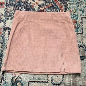 Princess Polly Pink Corduroy Skirt